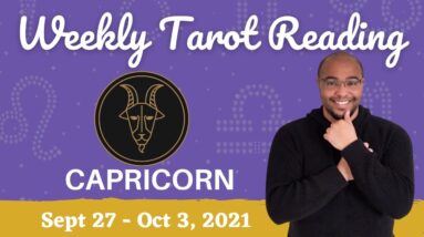 CAPRICORN ♑️ Weekly Tarot 27th SEPTEMBER 2021 |“This is THE BEGINNING!”| #September#Tarot