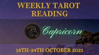 CAPRICORN ♑️ Weekly Tarot 18th October 2021 |“Be here, NOW!”| #October#Tarot