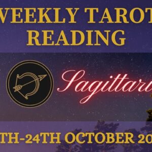 SAGITTARIUS ♐️ Weekly Tarot 18th October 2021 |“Working it ALL OUT.?”| #Sagittarius​ #October