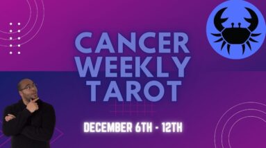 ♋️ CANCER weekly Tarot reading | 6th - 12th December 2021 | #Cancer #WeeklyTarot