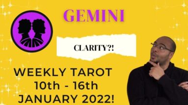 ♊️GEMINI weekly tarot 10th - 16th January 2022 | “Gaining CLARITY?!” | #GeminiTarot #GeminiWeekly