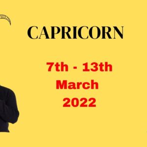CAPRICORN ♑️  weekly tarot 7th -13th March 2022 |“RELAX, take it EASY!” | #ReydiantCapricorn