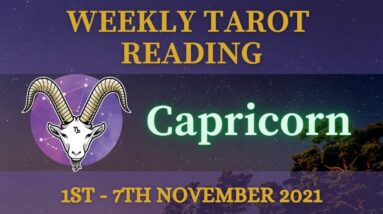 CAPRICORN ♑️ 1st - 7th November 2021 Tarot | “Hold tight, BUMPY RIDE!” #CapricornTarot #Capricorn