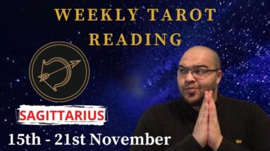SAGITTARIUS Weekly Tarot  ♐️ 15th - 21st November | “The LUNAR TIDES HIT?” #SagittariusTarot