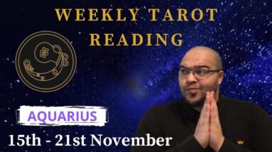 AQUARIUS Weekly Tarot ♒️15th - 21st November | “The POINT OF ASCENSION!” #AquariusWeekly