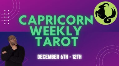 ♑️Capricorn weekly Tarot reading | 6th - 12th December 2021 | #Capricorn #WeeklyTarot