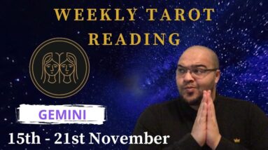 GEMINI Weekly Tarot ♊️ 15th - 21st November | “INTUITIVE and MYSTICAL moments!” #GeminiTarot