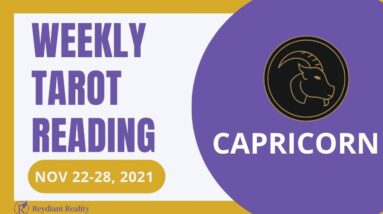 CAPRICORN weekly Tarot ♑️ 22nd - 28th November 2021 “Dealing with THE FACTS?” #CapricornTarot