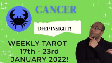 ♋️ CANCER weekly tarot 17th - 23rd January 2022 | “DEEP PERSONAL LEARNING!” | #ReydiantCancer