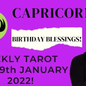 ♑️CAPRICORN weekly Tarot | 3rd - 9th January 2022 | “HAPPY BIRTHDAY!” #ReydiantCapricorn