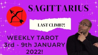♐️SAGITTARIUS weekly tarot | 3rd - 9th January 2022 | “NEW YEAR, FINAL hurdle!” #ReydiantSagittarius