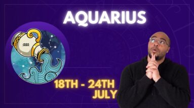 AQUARIUS♒️ weekly tarot reading 18th - 24th July 2022 |“FINALLY A COSMIC REBOOT!”| #ReydiantAquarius