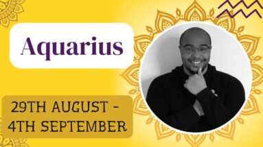 ♒️ AQUARIUS weekly tarot 29th August - 4th September 2022|“On the DOWNWARD ride!”| #ReydiantAquarius