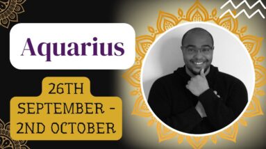 AQUARIUS ♒️ weekly tarot 26th September - 2nd October 2022 |“AVOID the HICCUPS!”| #ReydiantAquarius