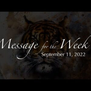 Weekly message, September 11 2022 with Lady Casha
