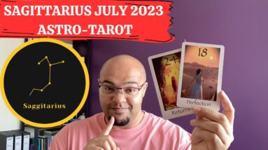 SAGITTARIUS JULY 2023 ♐️ ASTRO-TAROT | LET'S GO ROUND AGAIN?! | #Reydiantreality