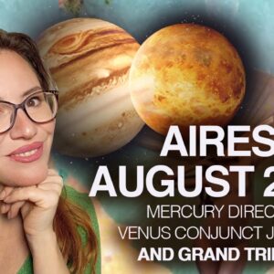 ARIES August 2025. Blessings from Above! Grand Trine Vibes!