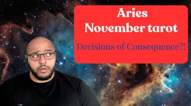 Aries November Tarot ♈️ | Choosing who and what to CARE FOR?!  #reydiantreality