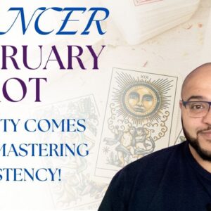 Cancer February Tarot ♋️ IT'S IN THE WAITING CANCER, BE PATIENT!#reydiantrealitytarot
