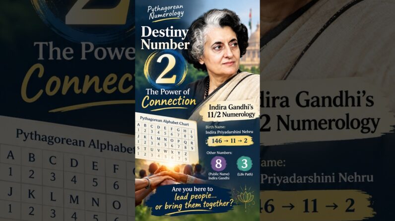 Destiny Number 2: The Power of Connection | Indira Gandhi’s 11/2 Numerology