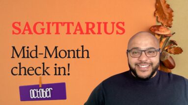 SAGITTARIUS ♐️ October Tarot | Mid-Month Check-In | What TRUTH about YOU are you AVOIDING Saggie?