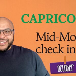 CAPRICORN ♑️ October Tarot | Mid-Month Check-In | Capricorn, does the SUN feel good?