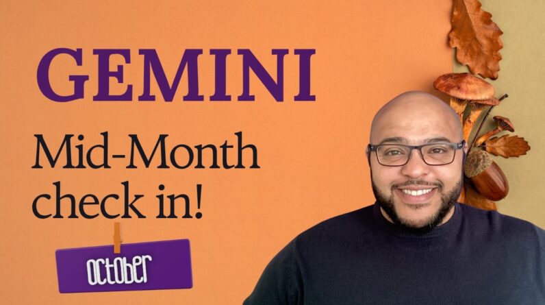 GEMINI ♊️ October Tarot | Mid-Month Check-In | Command of YOUR SPACE catches them off guard, Gemini!